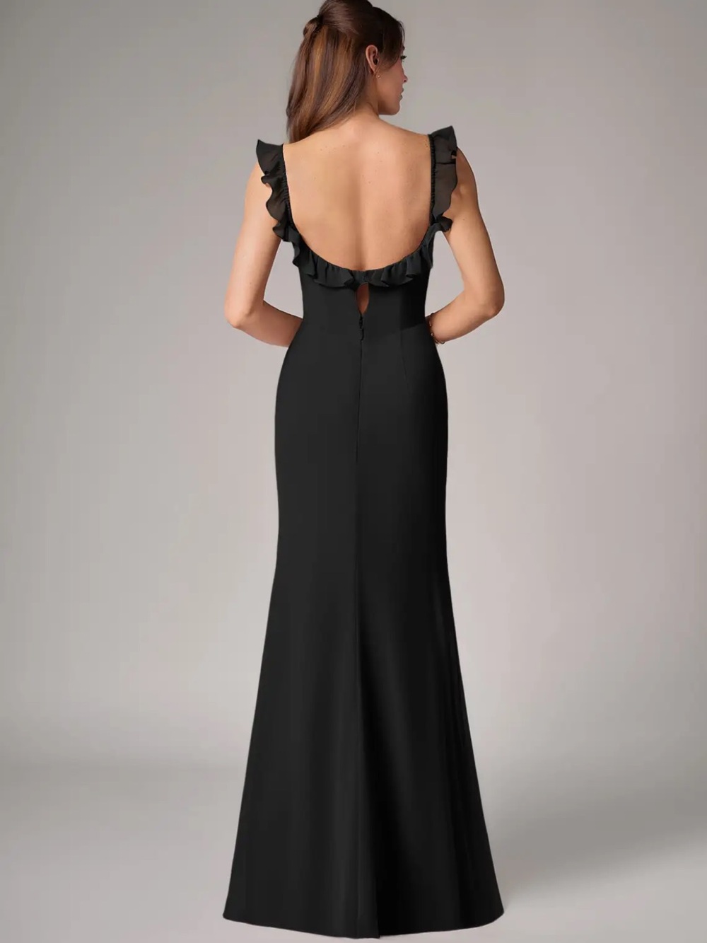 Azazie Black Bridesmaid Dress - Picture 2 of 5